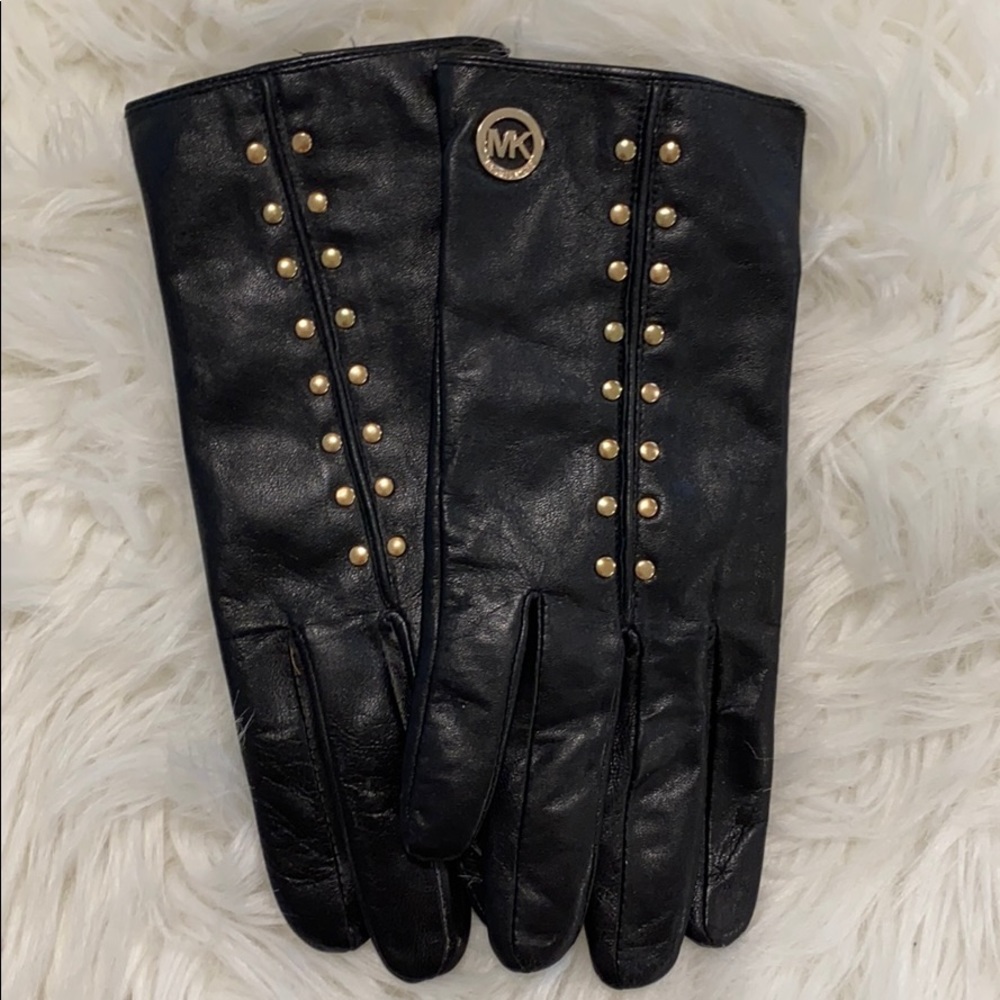 Michael Kors Leather Gloves